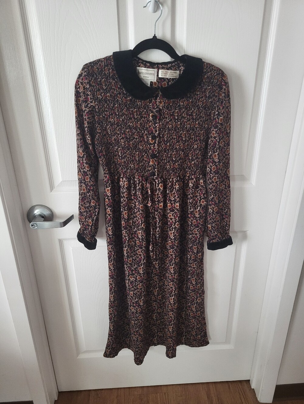 Vintage Karin Stevens Paisley Maxi Dress